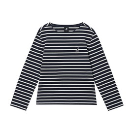 캉골 [Kangol] Women's Stripe Long Sleeve 3547 Navy