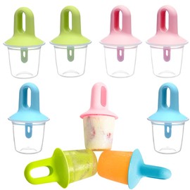CEWROM Ice Lolly Moulds, Pack of 6 Ice Lolly Moulds, Reusable, DIY Ice Lolly Moulds, Small Plastic Ice Containers, Mini Ice Moulds Children, DIY Ice Mould for Children and Adults