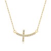 Gold Plated Cross Necklace for Women Dainty Non Tarnish Pendant