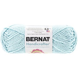 Bernat Handicrafter Cotton Yarn - Solids-Robin's Egg