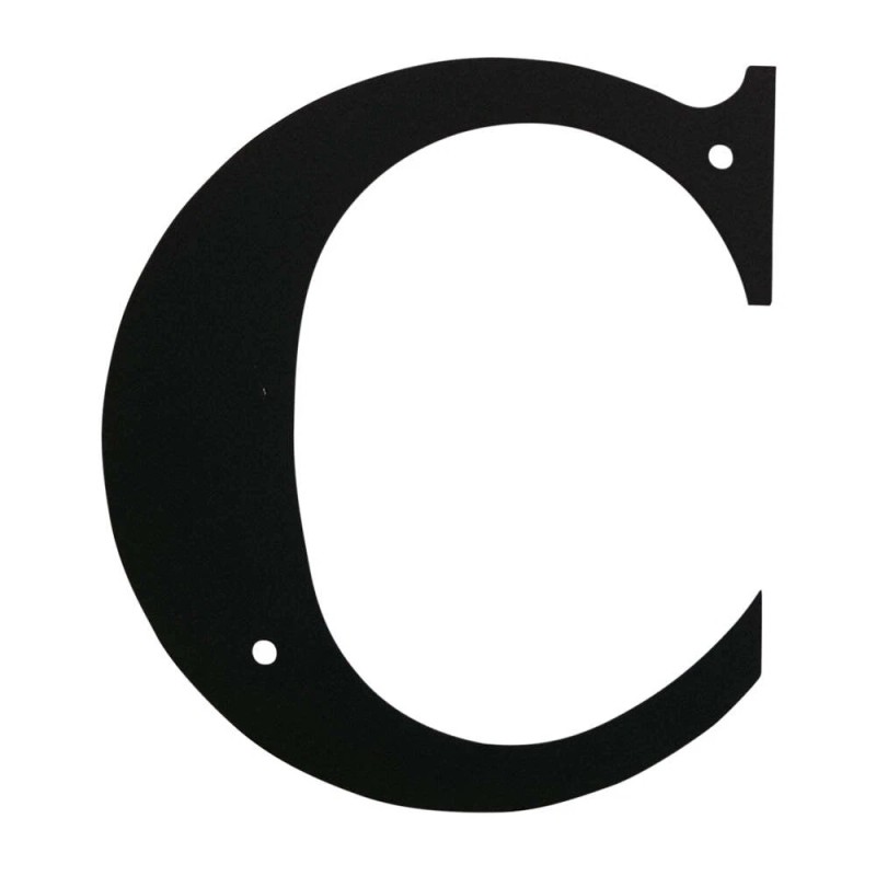 Village Wrought Iron Wrought Iron Letter C Small 6" (Made