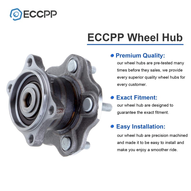 ECCPP Rear Wheel Hub and Bearing Assembly 512201 fit for