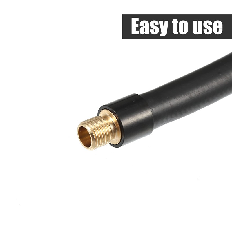QUARKZMAN Car Tyre Inflator Extension Hose 80 cm Lining Adapter