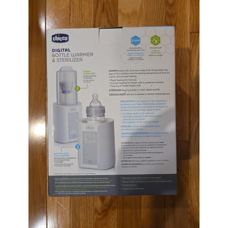 Chicco Chico Digital Bottle Warmer And Sterilizer New In Box