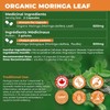 Organic Moringa Leaf Capsules – 160 Vegan Capsules for Energy,
