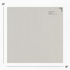 BACKDROP | Premium Interior Paint | Large Adhesive Paint Swatch | MORNING RITUAL - Light Gray-Beige With Warm Undertones | 12" x 12" Color Sample