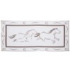 Stylish Camping GH8187 Brown/White 8' x 18' Galloping Horses Mat,