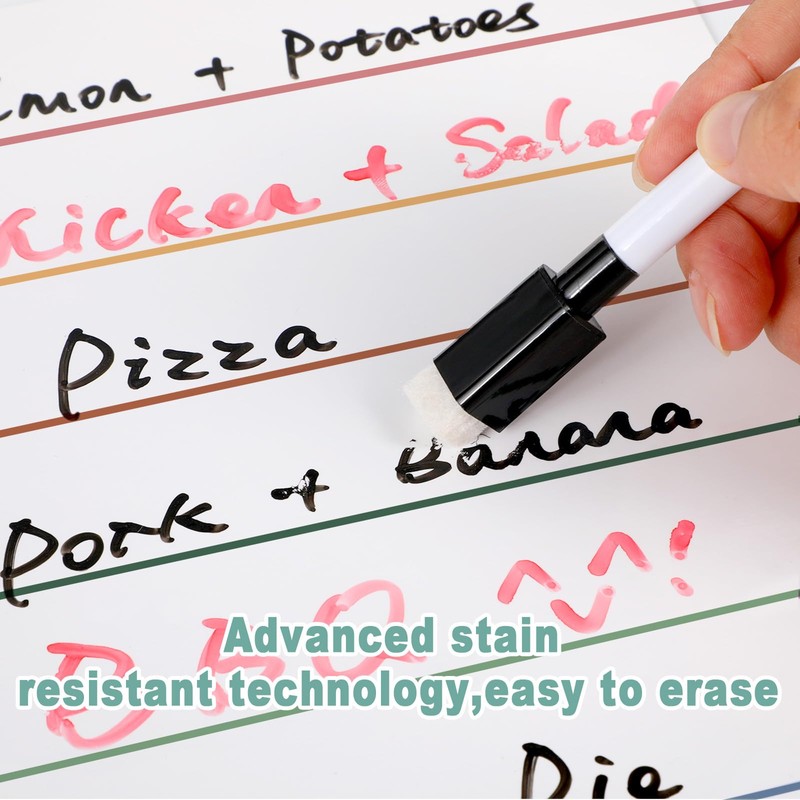2 Pieces Magnetic Weekly Dry Erase Boards Erasable Weekly Calendars