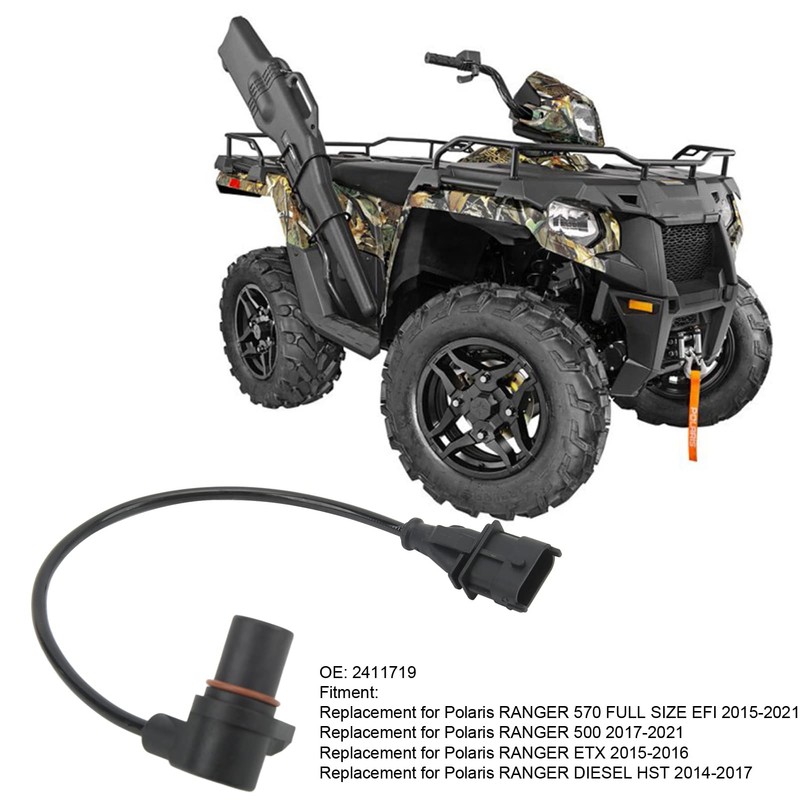 Crank Position Speed Sensor ABS Black 2411719 Replacement for Polaris