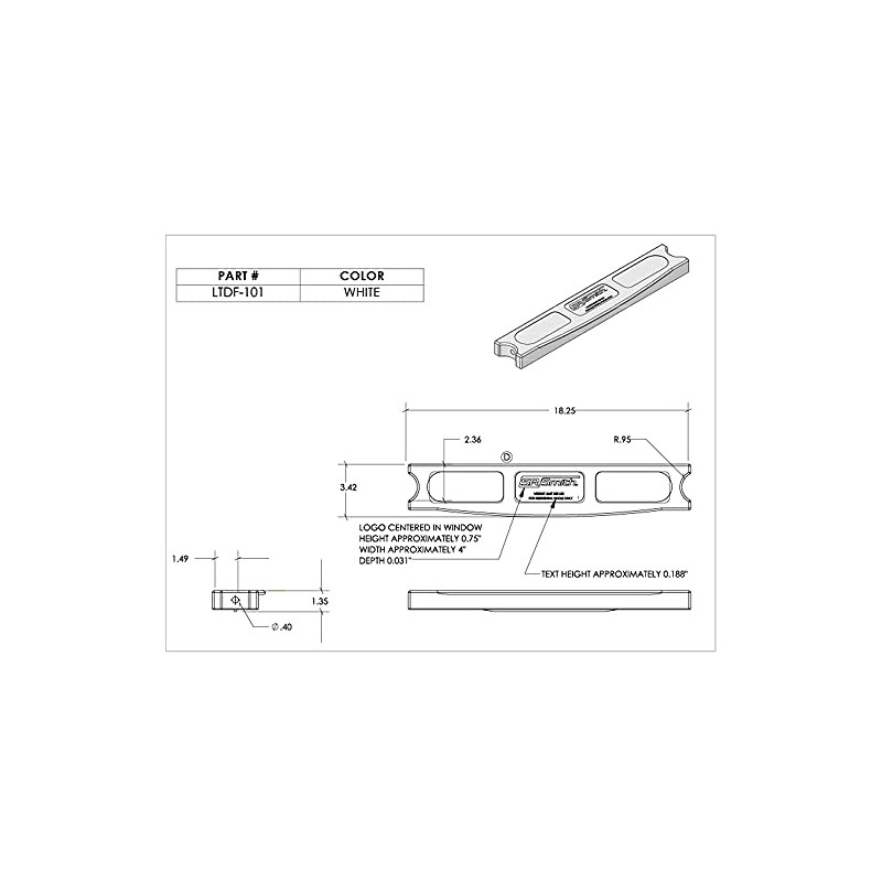 S.R.Smith, LTDF-101, Econoline Swimming Pool Ladder Tread