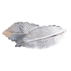 yangzerang Women Hair Barrettes Leaf Hair Barrette for Girl Minimalist Dainty Alloy Hairpin Clamps Pearl Hair Clips Vintage Hair Accessories Silver Tone Hair Clips French Style Hair Accessories