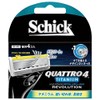 Schick Quattro 4 4 Blade Titanium Revolution Replacement Blades (Pack
