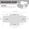 RAPRAP 100% Waterproof Sofa Cover with Side Pockets, 2 Seater