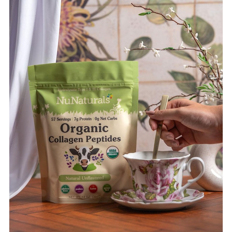 Nunaturals Organic Collagen Peptides, 14 oz