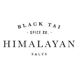 Black Tai Salt Co Brand 4"x8"x1" Himalayan Salt Cooking Slab