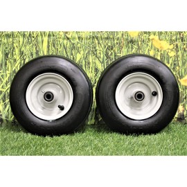 Antego Tire & Wheel (Set of 2) Gravely/Ariens Pneumatic 11x4.00-5 Light Gray Assys replaces 07100124 Fits ZT, ZT XL, ZT X, Zoom, Zoom XL