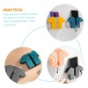 jojofuny 6pcs Wall Mount Phone Holder Remote Control Organizer Bedside