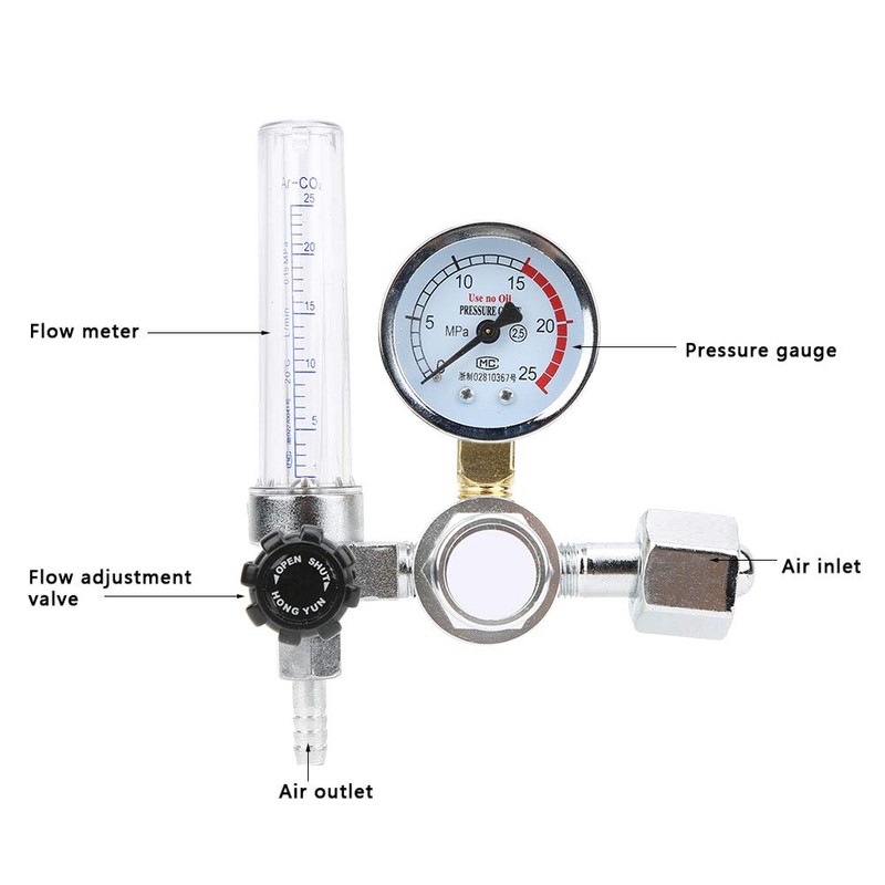 Argon CO2 Flow Meter and Regulator Mig Tig Flow Meter