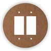 Island Gifting - Solid Orange Circle Design - Round double