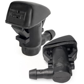 Click&Fit Windshield Washer Nozzles compatible with Ford Fiesta 2011-2022, Transit 2015-2022, F250 F350 F450 F550, Ecosport – Wiper water spray jets repair replaces OE: BE8Z-17603-A (2-jets)