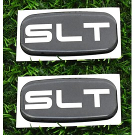 2Pcs SLT Cab Emblems 3D Badge Logo Roof Pillar Replacement for 99-07 Silverado Tahoe Suburban 15036134 Pickup Truck SUV (Chrome)