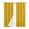 Elegant Comfort Blackout Grommet Top Curtains - 2 Panels Set