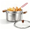 4L Deep Fryer Pot with Basket, Cool Touch Handles for