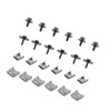 Motoforti 24pcs Engine Undertray Clips Screws Under Cover Splashguard Rivets