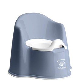 BabyBjörn Potty Chair, Deep Blue/White