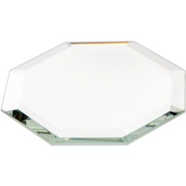 Plymor Octagon 3mm Beveled Glass Mirror, 2.5 inch x 2.5 inch