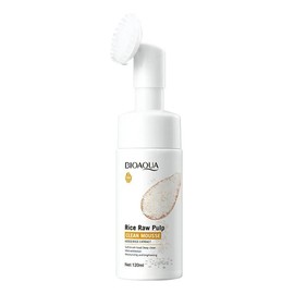 Bioaqua Limpiador Facial Espuma Hidratante y Exfoliante, Piel Normal