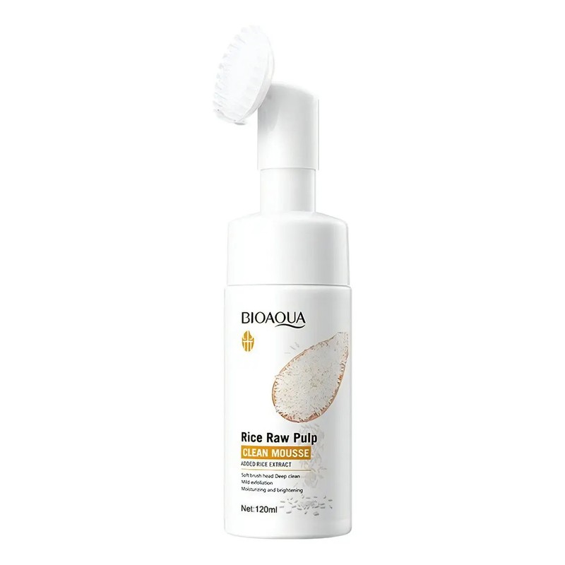 Bioaqua Limpiador Facial Espuma Hidratante y Exfoliante, Piel Normal