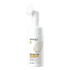 Bioaqua Limpiador Facial Espuma Hidratante y Exfoliante, Piel Normal