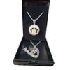 PJ4U Shih Tzu Dog Pet Family Silver Colour Necklace With
