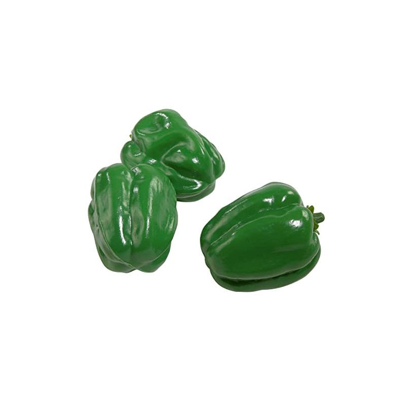 Deco Woerner Decorative Dummy Peppers Food Dummy Green 10 x
