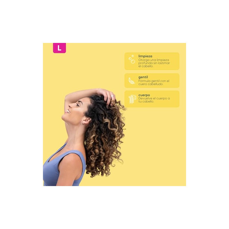 URBAN CURLS Shampoo Urban Curls 960 ml para Cabello Rizado