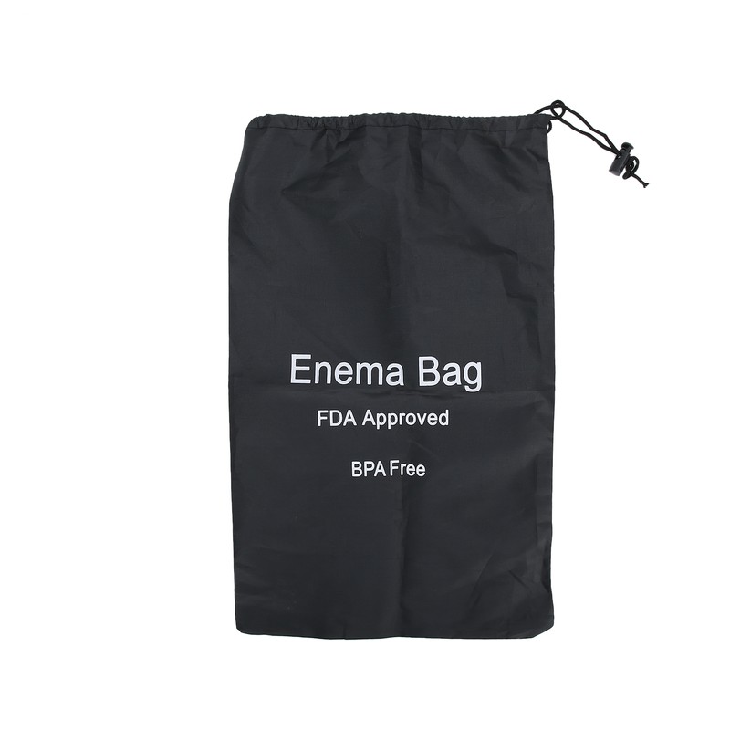 2L Silicone Rubber Enema Bag 160cm Hose Tips Set Kit