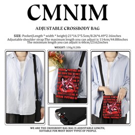CMNIM Rocky Horror Movie Gifts Rocky Horror Show Tote Bag Rocky Musical Fans Gift Horror Picture Show Lips Inspired Tote (Rock-y Horror Crossbody Bag)