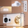 AIMHON Moon Night Light Bluetooth Speaker with LED Display, Dual