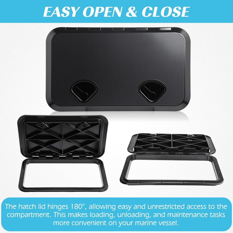 Datanly 2 Pcs Marine Boat Deck Hatch 24" x 14"
