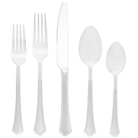 Pfaltzgraff Capri Frost 20-Piece Stainless Steel Flatware Set, Service for 4