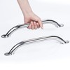 2PCS Boat Handrail Grab Handle Polished Stainless Steel Round Tube