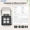 ELEGRP 2-Gang Weatherproof Outdoor Outlet Cover, Extra-Duty Clear In-Use Outlet