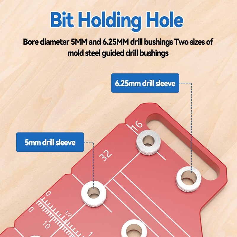 Shelf Pin jig, 2 in 1 Hinge Jig Self-Contained Clamping