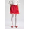 DeFacto Girls' Skirt, red