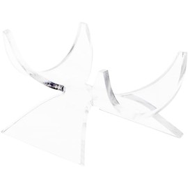 Plymor Clear Acrylic Fossil, Mineral or Crystal Display Holder Stand, 1.75" H x 2.875" W x 2.375" D