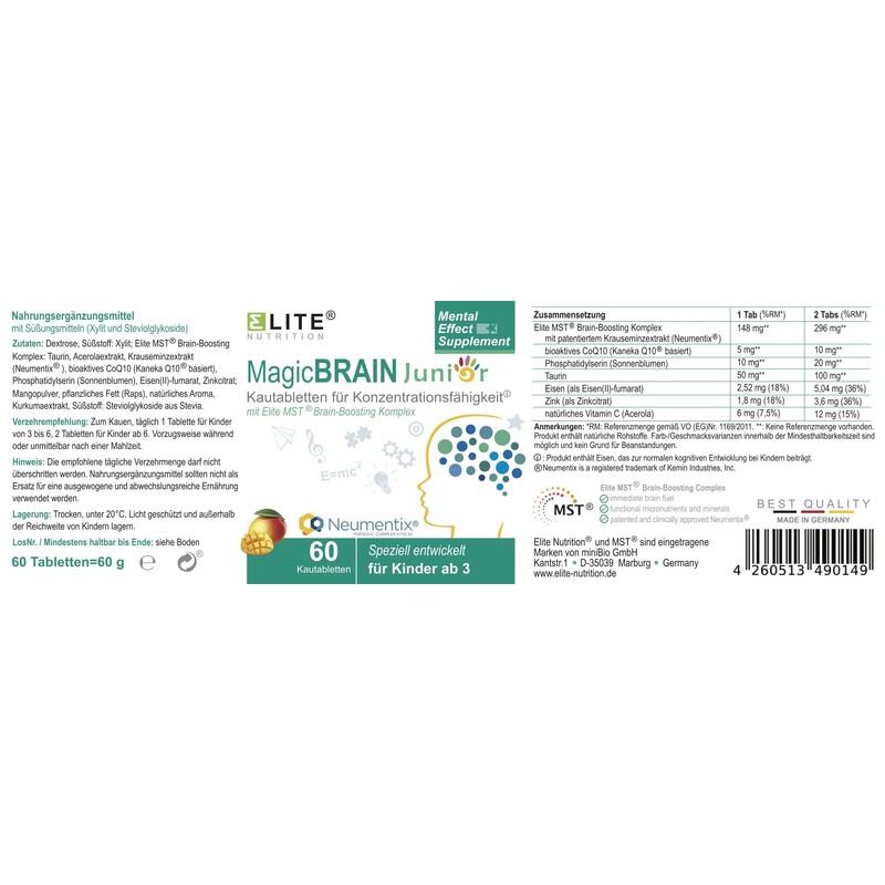 Elite Nutrition® MagicBRAIN Junior