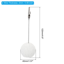 PATIKIL Place Card Holder, 5 Pack Memo Clip Holder Stand with Alligator Clasp Table Number Holders Golf Shape for Pictures Note Card Paper