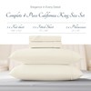 Carressa Linen 100% Egyptian Cotton Sheets California King Size -