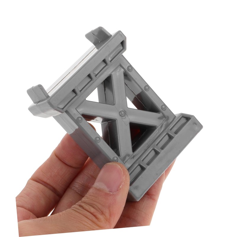 ibasenice 6pcs Train Pier Mini Toy Wood Train Track Train